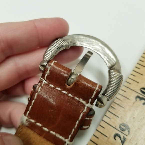 I magnin women's leather size 30‎ belt vintage brown distressed - Picture 6 of 11